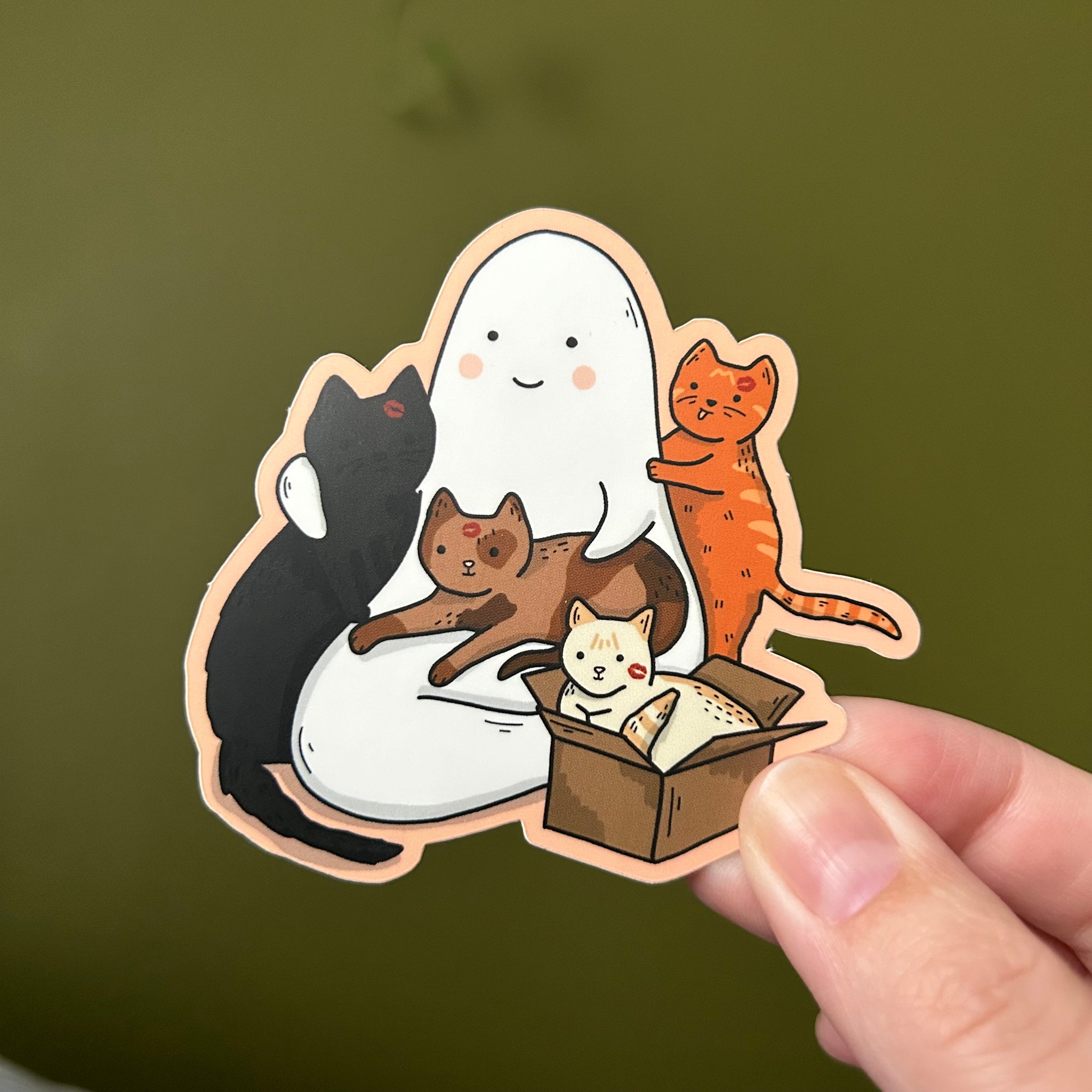 Little Kiss Cats Sticker