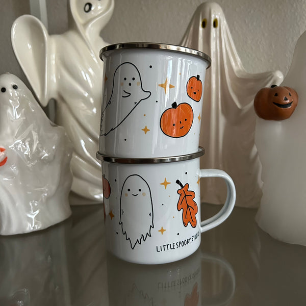 Happy Ghost Enamel Mug