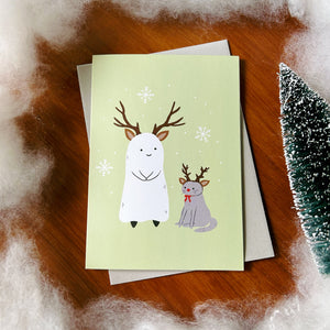 Reindeer Holiday Greeting Card