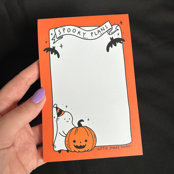Spooky Plans Notepad