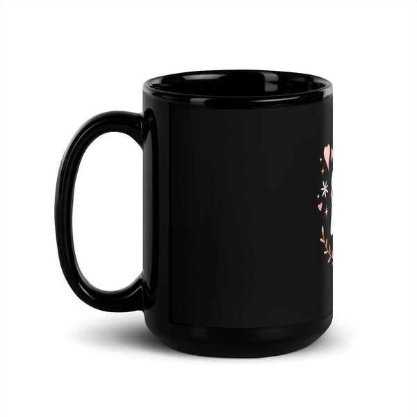 Ghostie Soulmates Black Glossy Mug