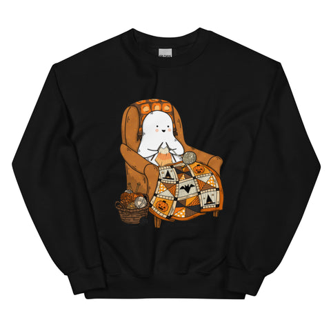 Knitting Ghostie Unisex Sweatshirt