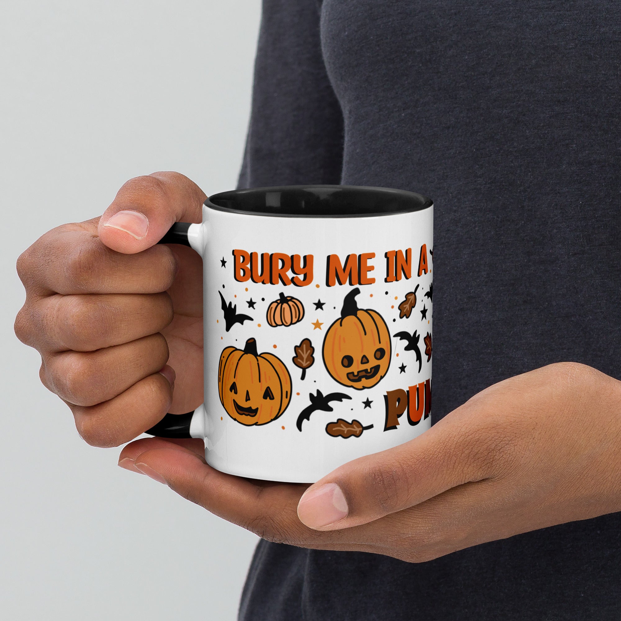 Bury Me In A Pumpkin Patch Mug with Color Inside