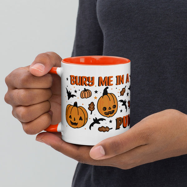 Bury Me In A Pumpkin Patch Mug with Color Inside