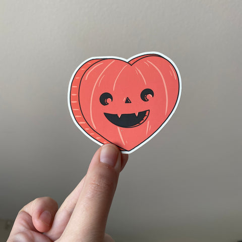 Pink Candy Heart Sticker