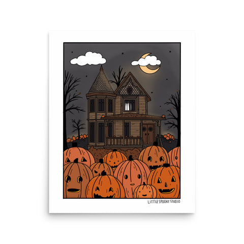 Haunted House Matte Poster