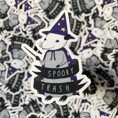 Spooky Trash Sticker