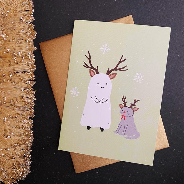 Reindeer Holiday Greeting Card